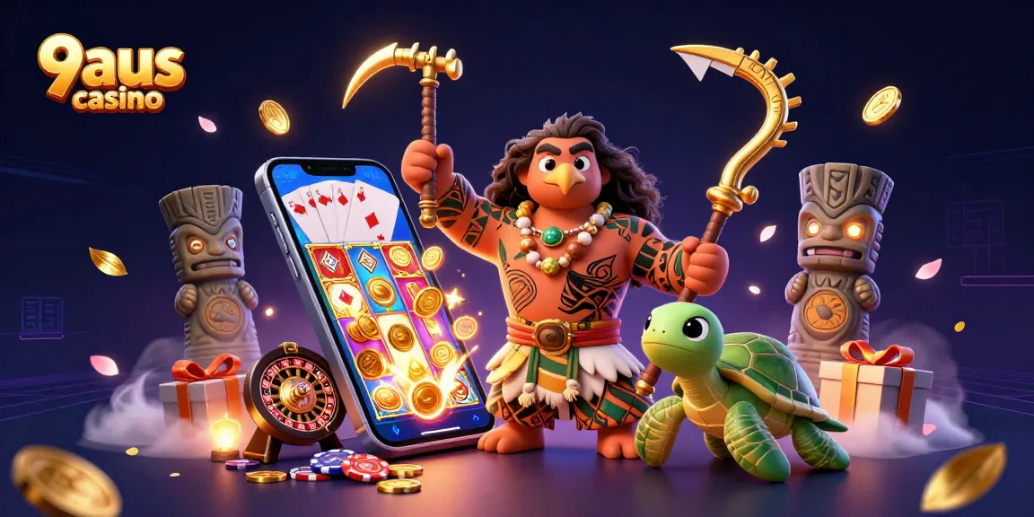 9aus casino showcases thrilling pokies gameplay with vibrant graphics and dynamic characters.