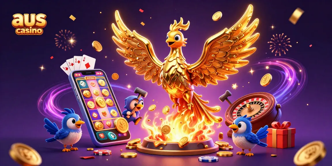 Play exciting games at aus casino with golden phoenix and dynamic gaming elements.