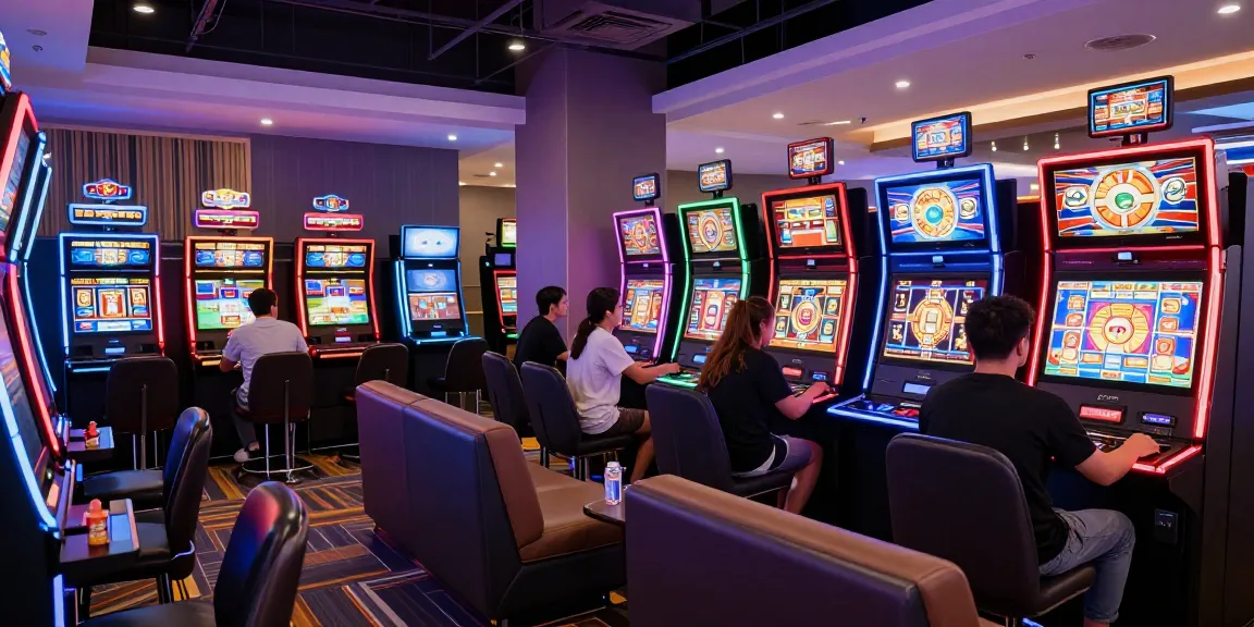 Slot88: Pemain menikmati permainan mesin slot di kasino modern.