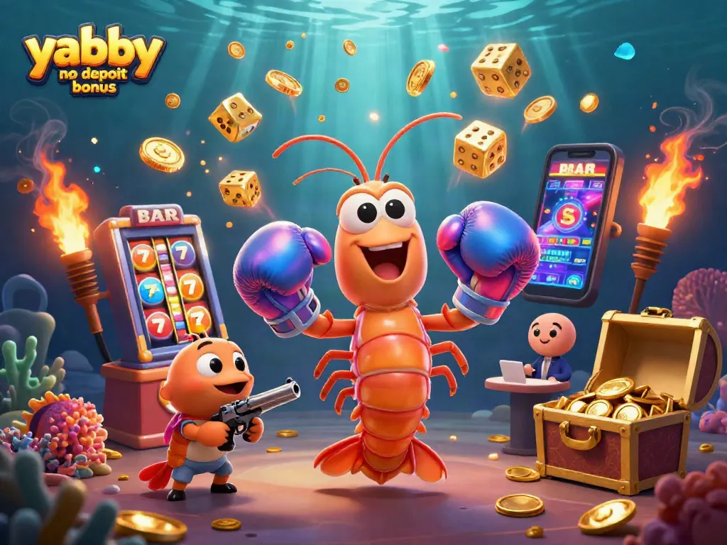 Claim your yabby no deposit bonus while enjoying thrilling slot gameplay and vibrant casino visuals.