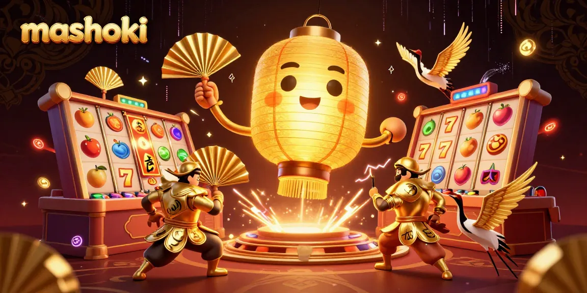 Mashoki illuminates the world of slot gaming with vibrant characters and dynamic elements in a captivating casino scene.