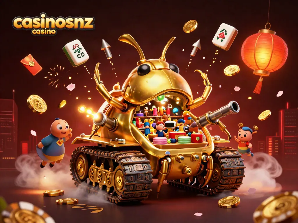 Experience the vibrant casinosnz casino atmosphere with confetti cannons and casino games.