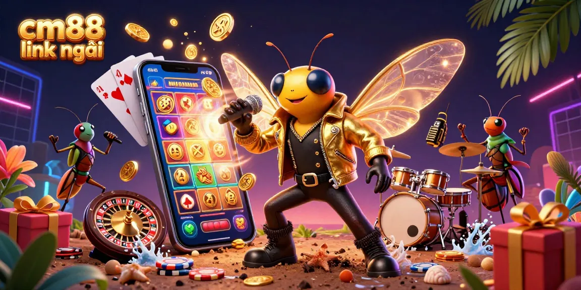 Engage with the cm88 link mới through exciting gameplay and vibrant winning moments in this dynamic casino scene.