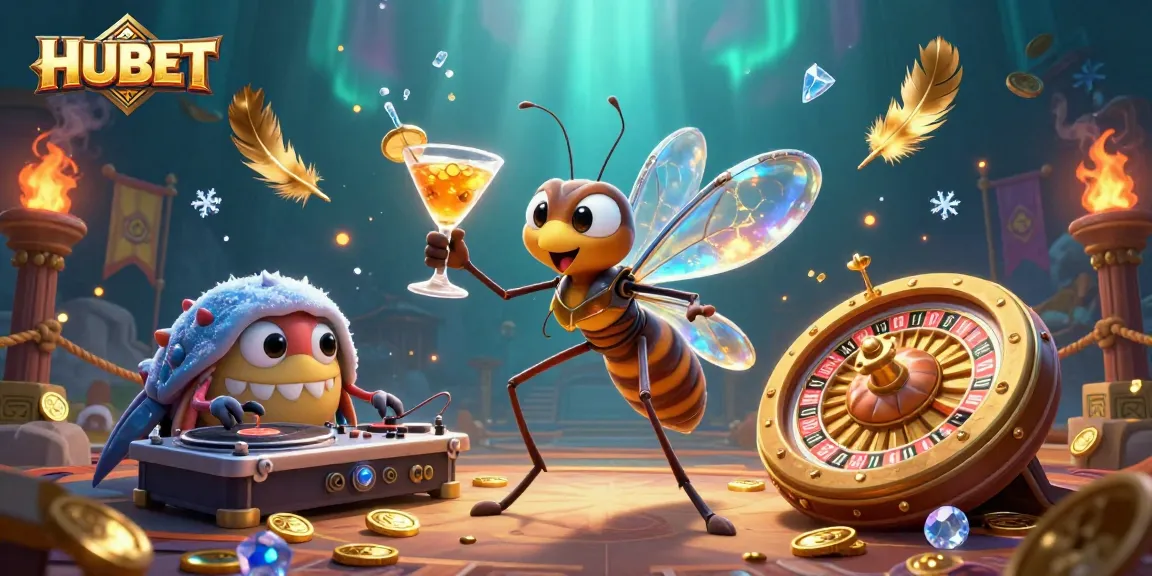 Experience the thrilling HUBET casino atmosphere with vibrant, dynamic characters in action.