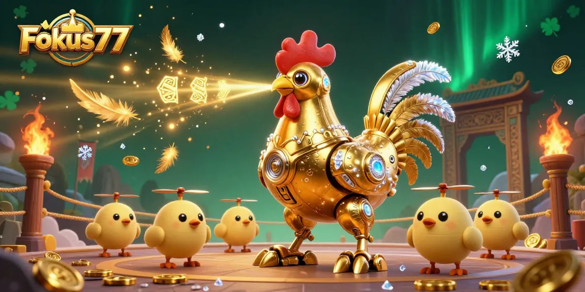 Engage with Fokus777's thrilling online gaming experience, featuring vibrant characters and dynamic gambling elements.