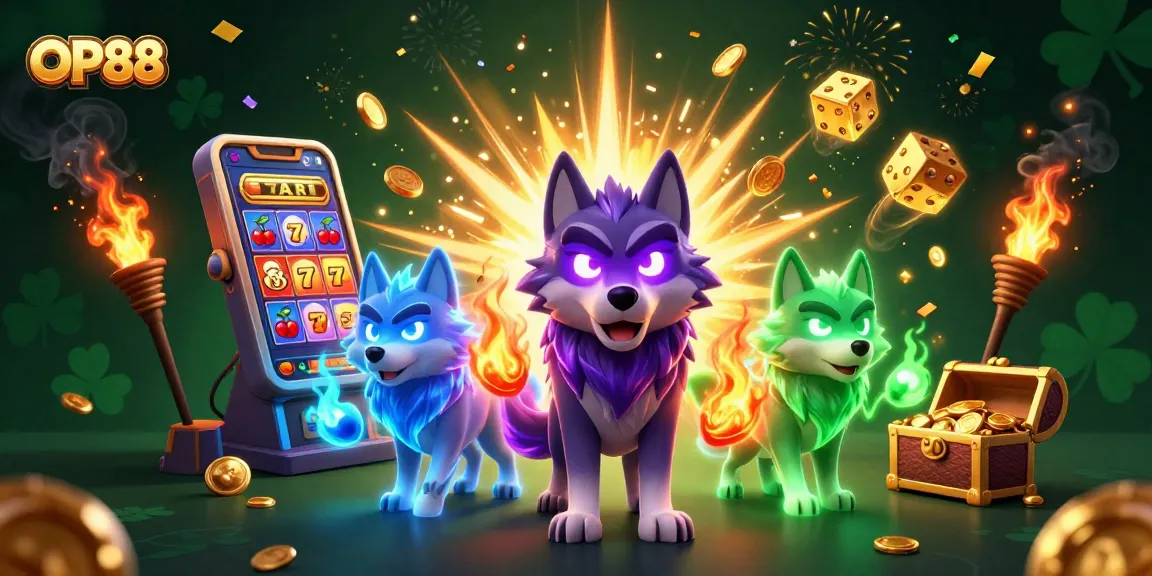 Experience the thrill of OP88 with dynamic casino gameplay and vibrant winning elements.