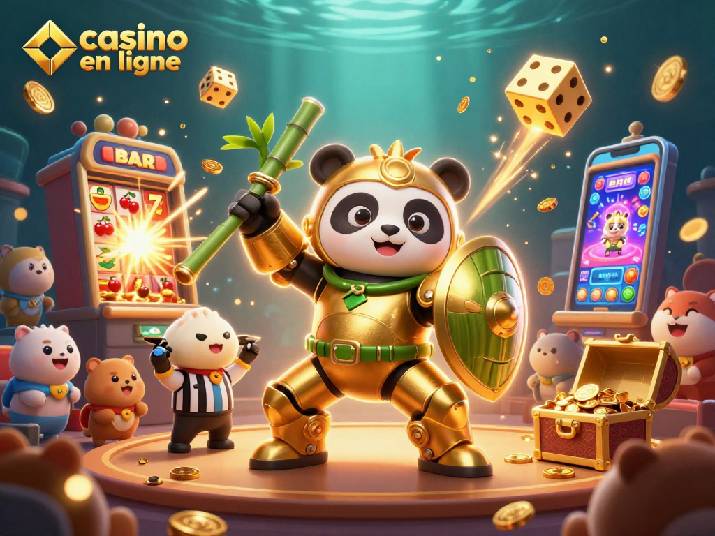 Vivez l'excitation du casino en ligne avec cette illustration animée de jackpots explosifs et de jeux captivants.