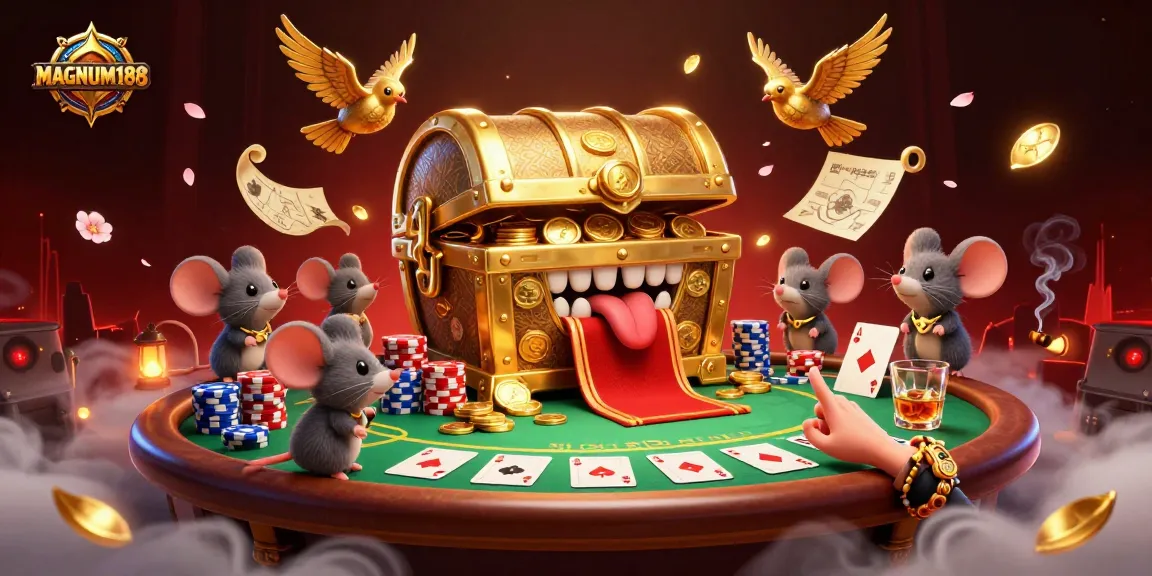 Discover MAGNUM188's thrilling poker scene illustrating excitement and strategic gameplay.