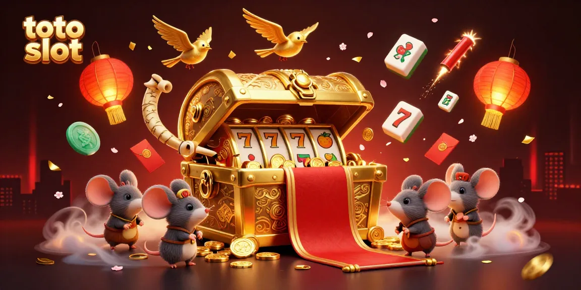 Spin the reels with toto slot as lucky symbols and festive decor enhance the gaming experience.