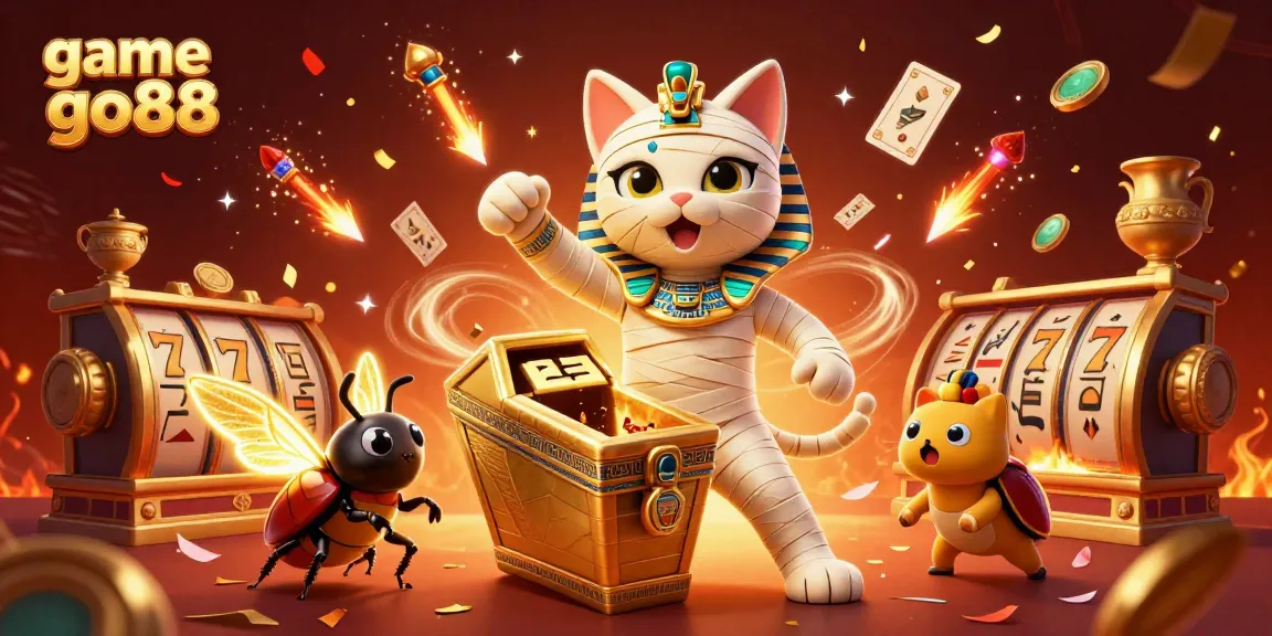 Engage with game go88 excitement in vibrant casino illustration featuring dynamic characters and elements.