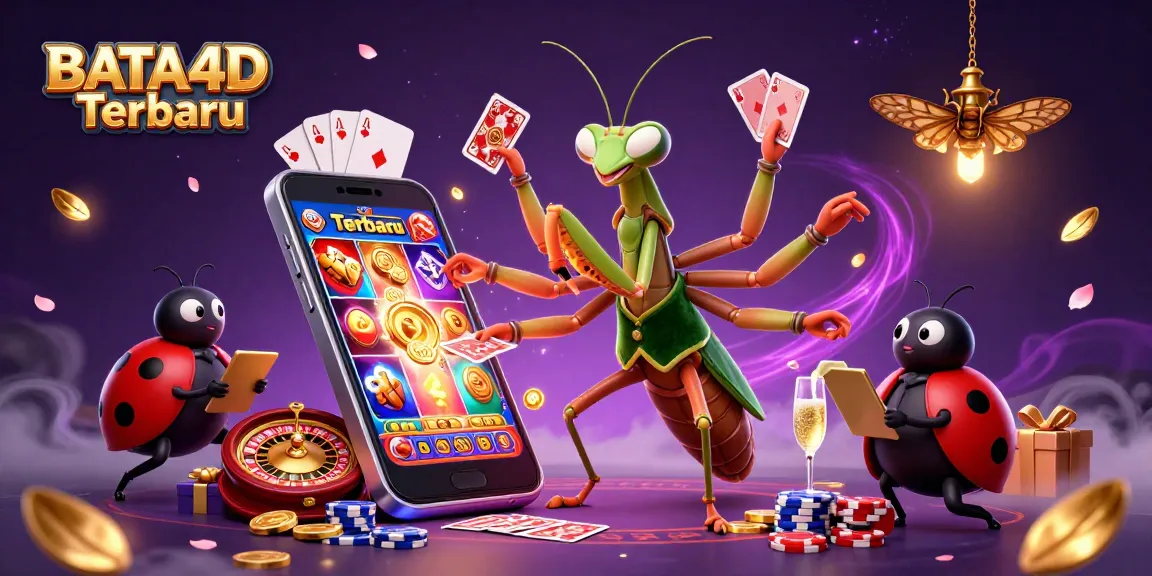 Engage with BATA4D Terbaru in a vibrant online casino scene featuring a card sharp and pit boss.