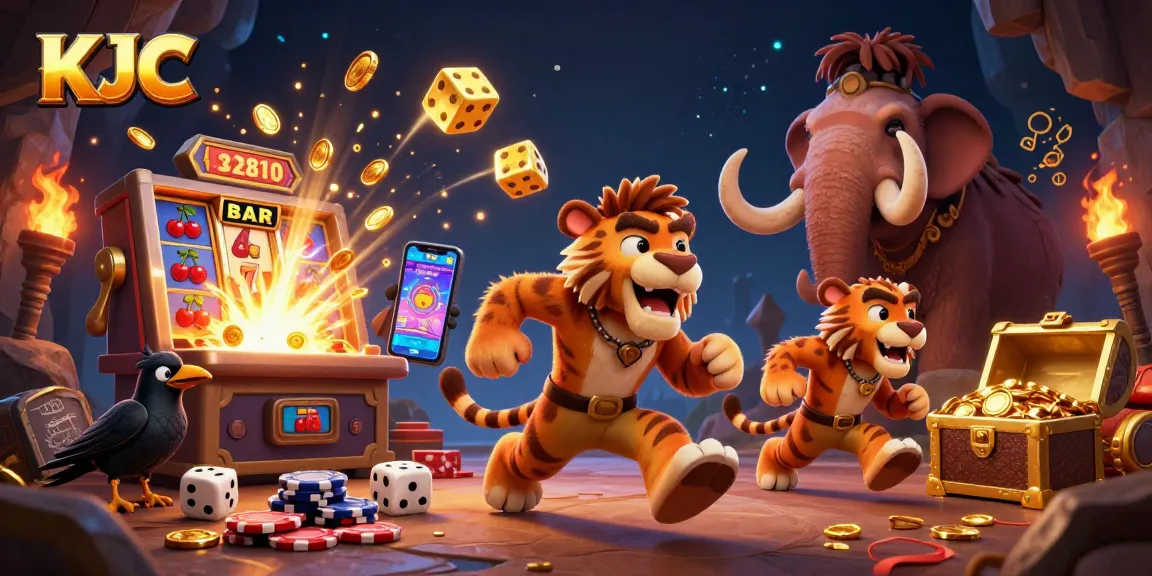 KJC brings excitement to online gaming with vibrant slots and casino elements.