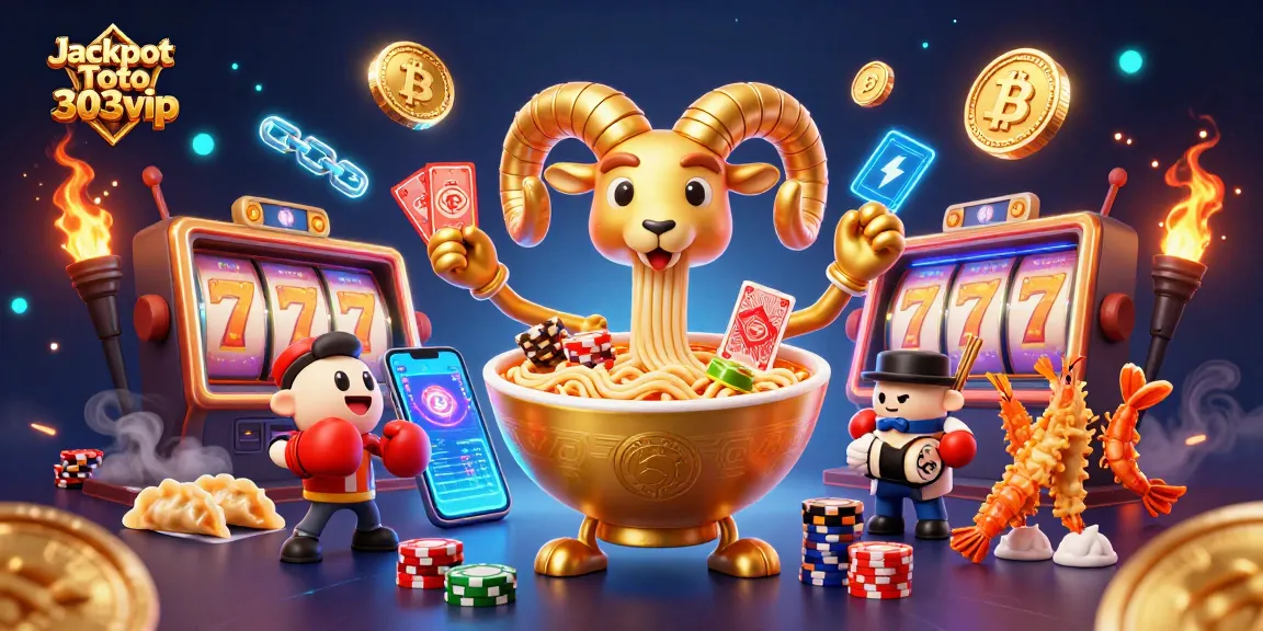 Experience the thrill of Jackpot Toto 303vip with vibrant characters and dynamic casino elements!