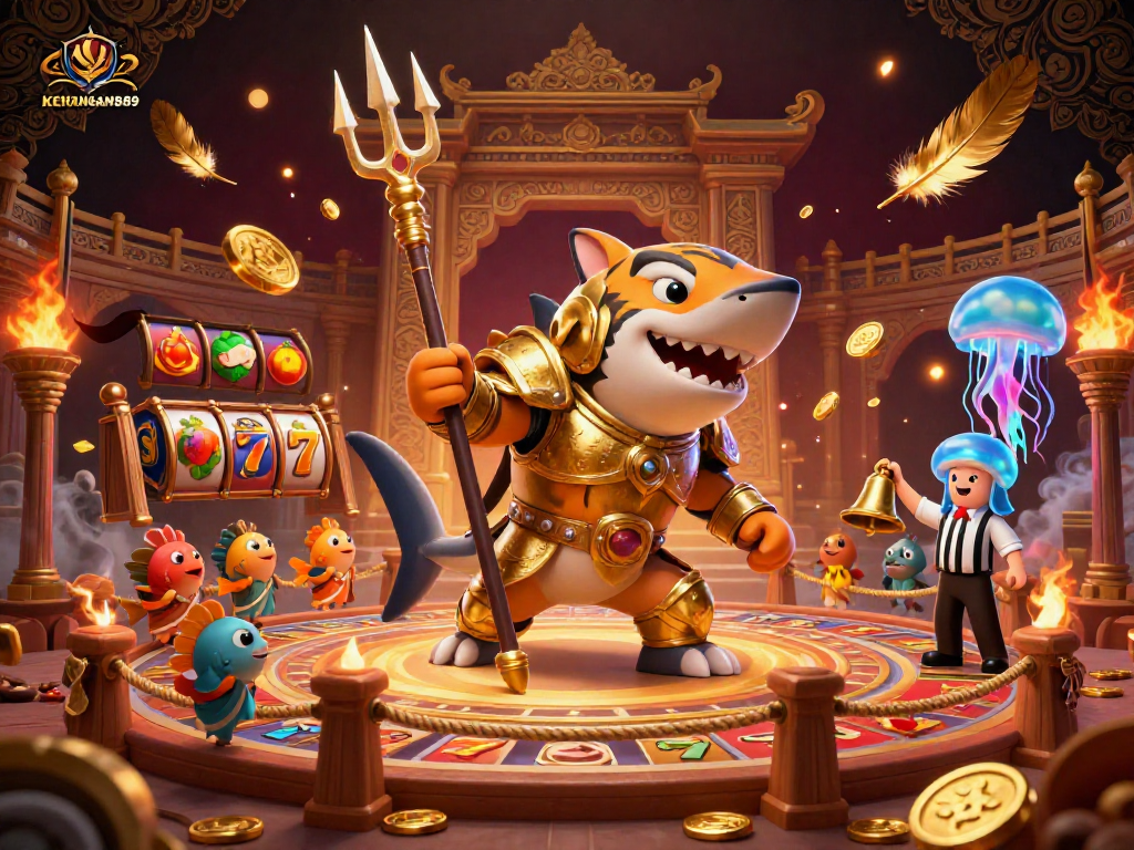 Engage with KENANGAN889's exciting slot games featuring vibrant characters and dynamic visuals.