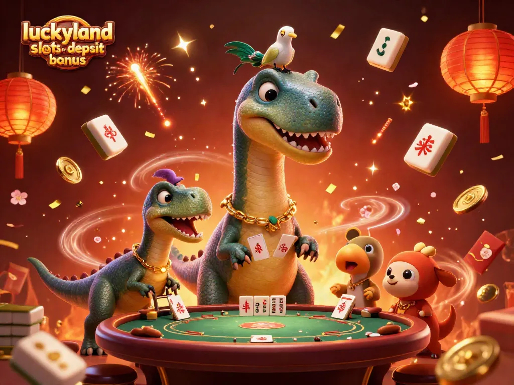 Enjoy the luckyland slots no deposit bonus with exciting 3D characters and festive casino elements!