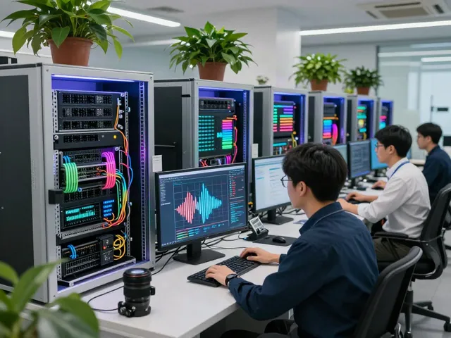 AI Token Economy powered GPU systems in a modern AI factory workspace.