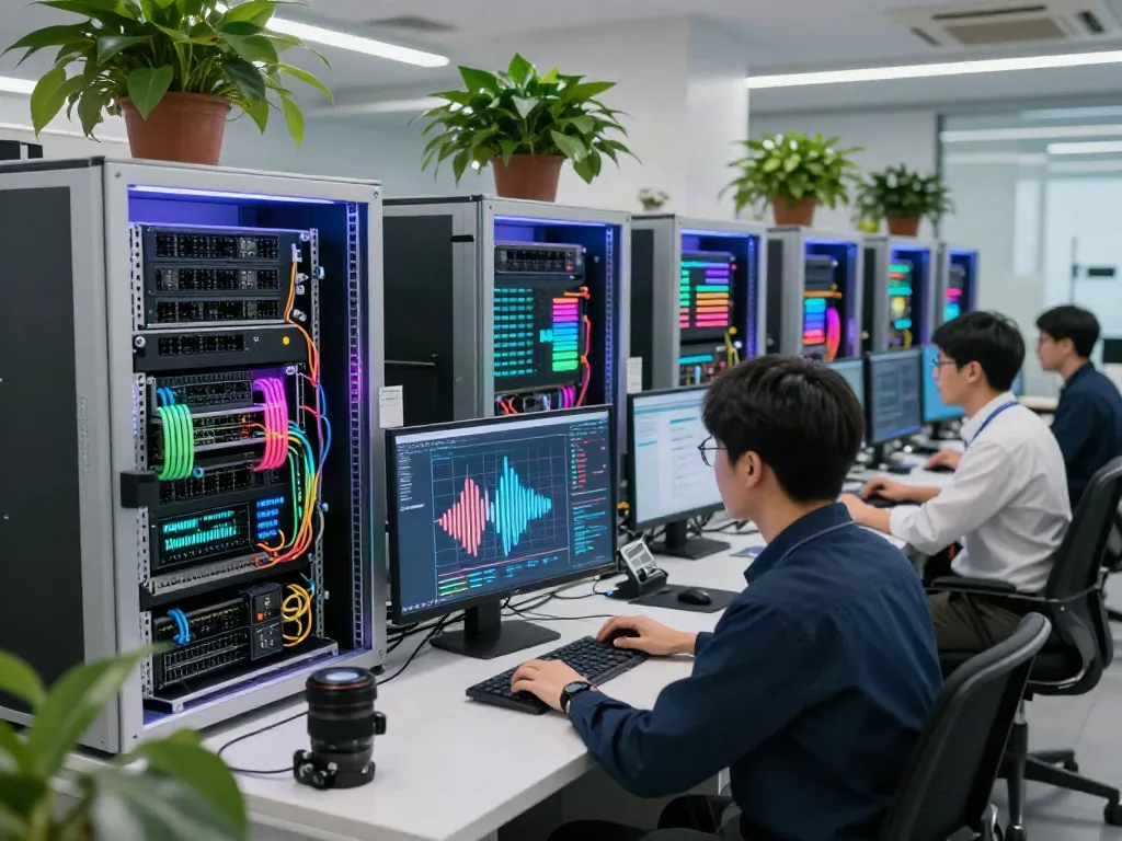AI Token Economy powered GPU systems in a modern AI factory workspace.