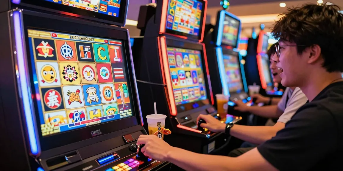 Captivating slot jepang gaming experience with vibrant visuals and an enthusiastic player.