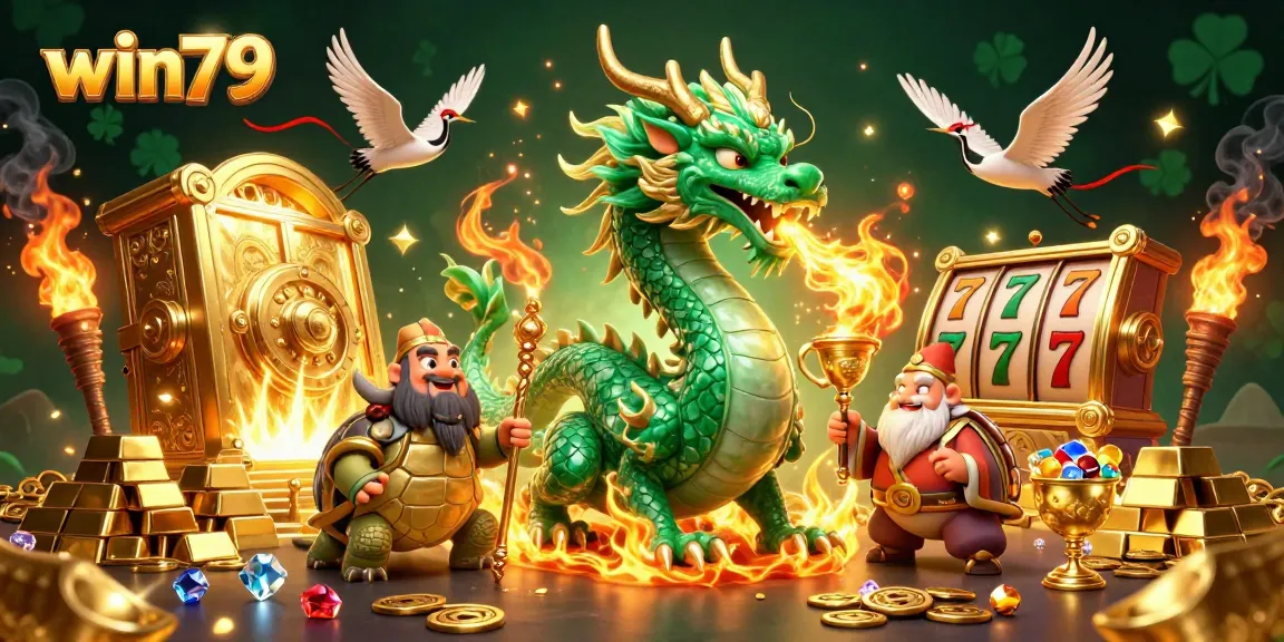 Experience high-stakes action at win79 with a powerful jade dragon and dynamic casino elements.