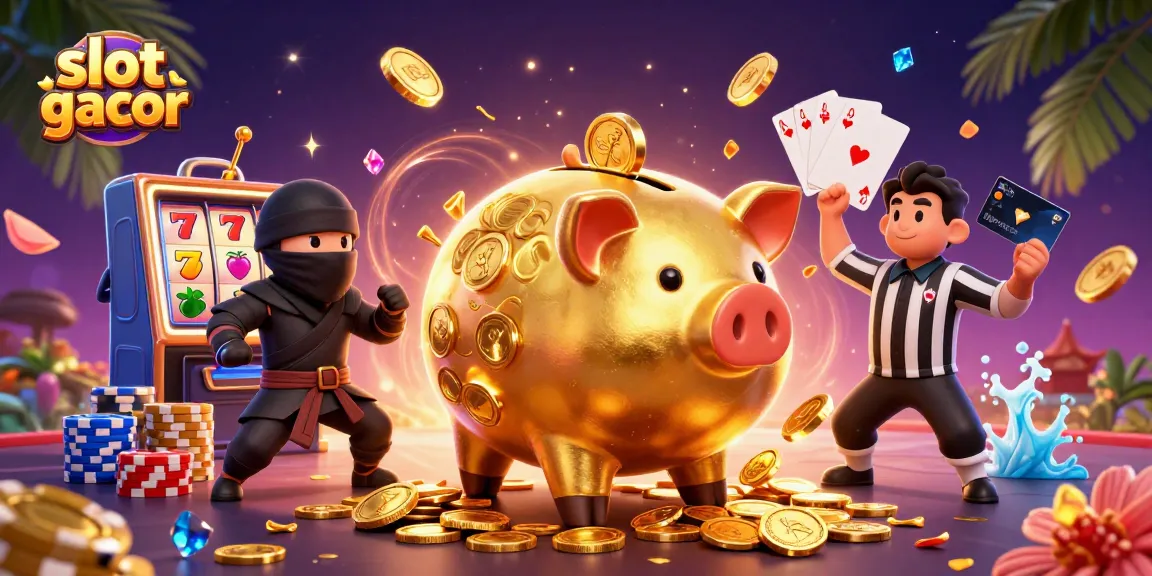 Experience exhilarating slot gacor gameplay with vibrant characters and dynamic casino elements.
