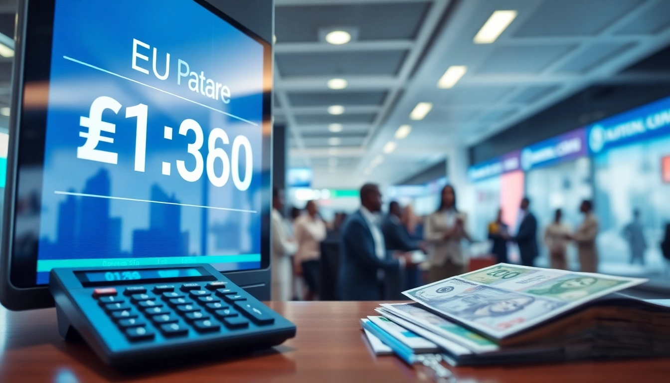 Visual representation of Euro to naira exchange rate showcasing currency and financial tools.