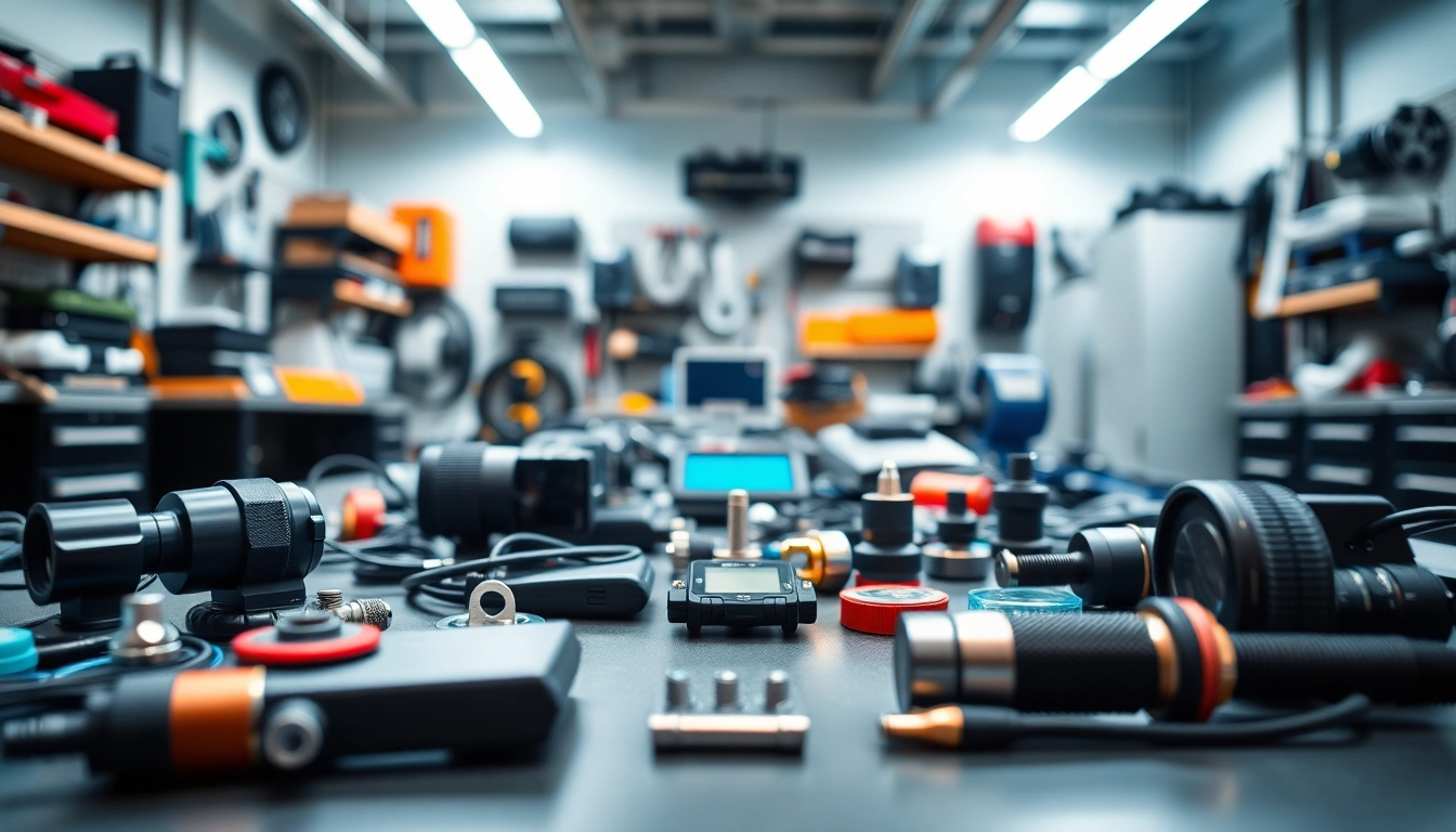 Explore bolt ons displayed in a vibrant technology workshop setup