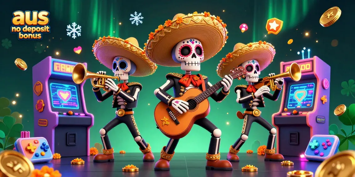 Enjoy the vibrant aus no deposit bonus with thrilling winnings from a mariachi-themed casino scene.