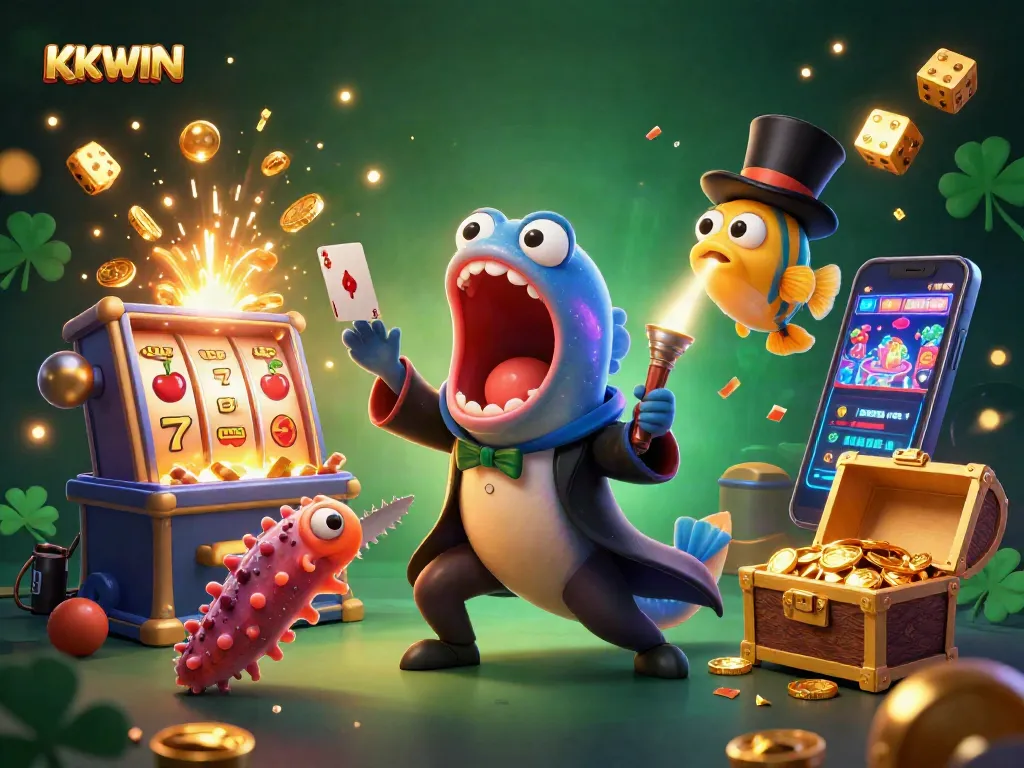 Experience KKWIN's magic with a dazzling 3D casino scene full of gaming excitement.