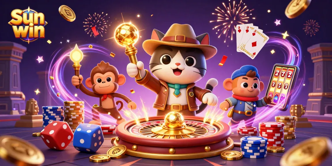 Experience thrilling gameplay at Sun win with engaging casino elements and colorful characters.